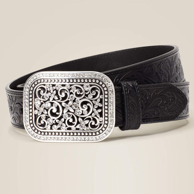 ARIAT Ladies Floral Emboss Buckle Belt 10036067