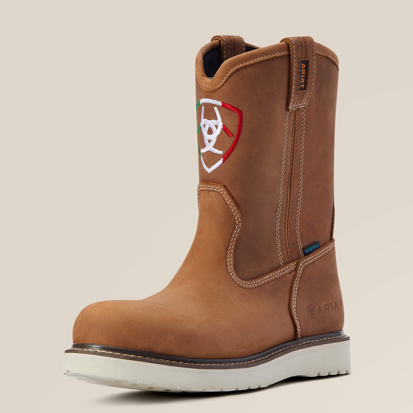 ARIAT Rebar Wedge Orgullo Mexicano Waterproof Work Boot - 10042497