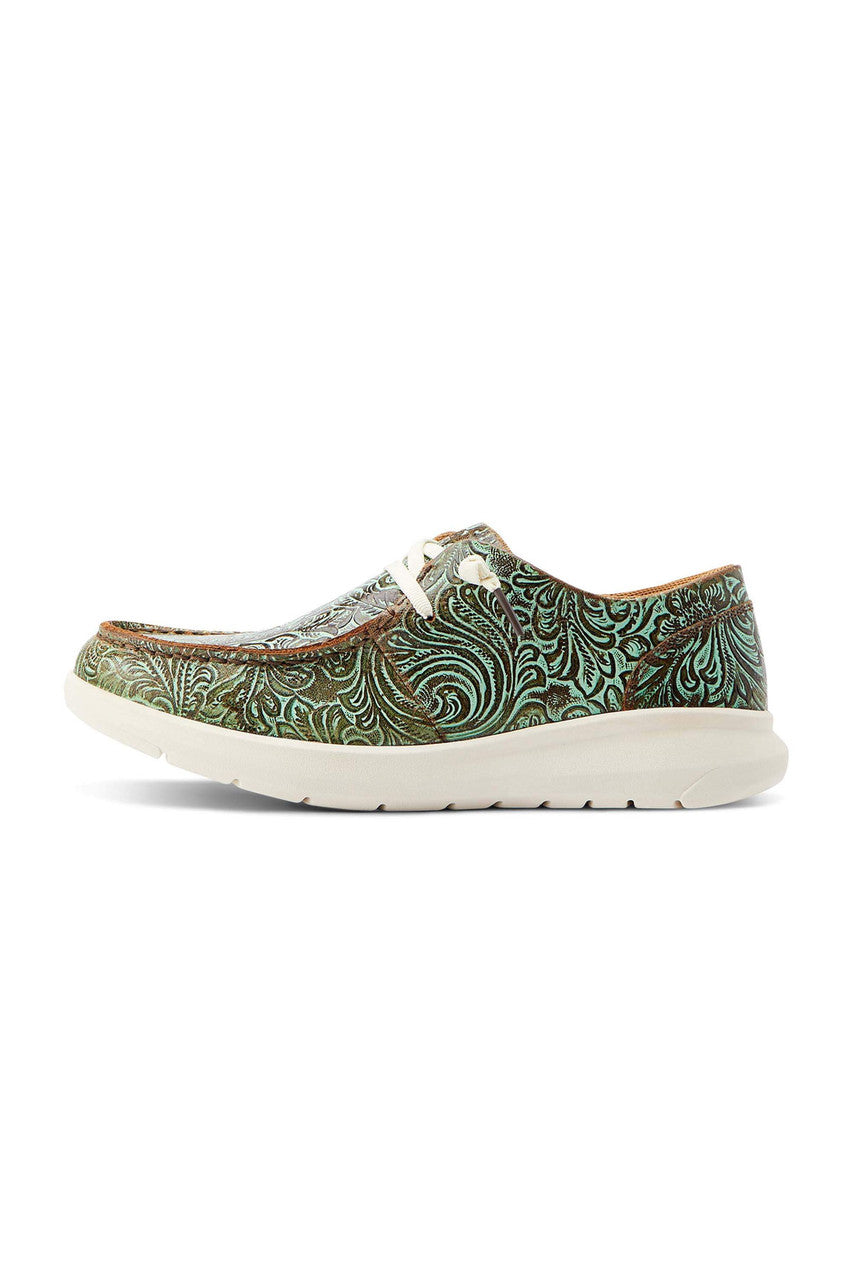 Ariat Women's Hilo Vintage Turq Floral Emboss Shoes - 10044588