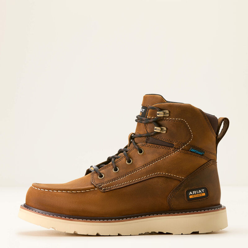 Ariat 10053614 Rebar Wedge Moc Toe 6" Waterproof Work Boot EE
