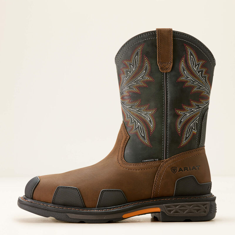 ARIAT MNS OverDrive Wide Square Toe Composite Toe Work Boot 10053644
