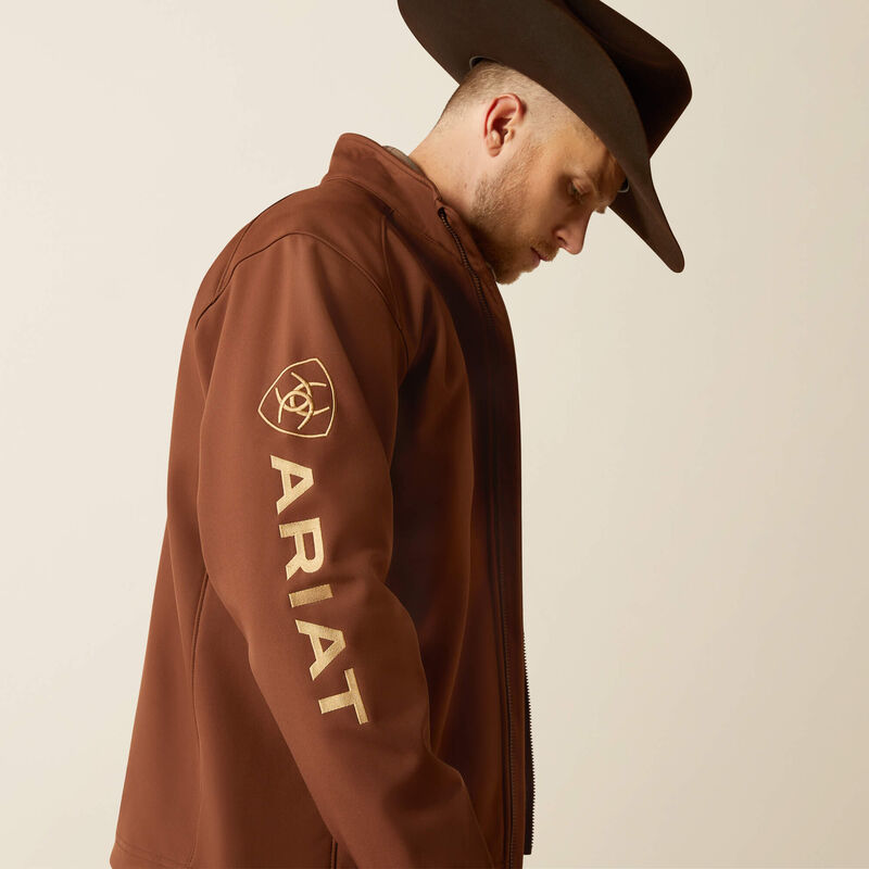 ARIAT JACKET MEN 10058156 Logo 2.0 Softshell Jacket BROWN