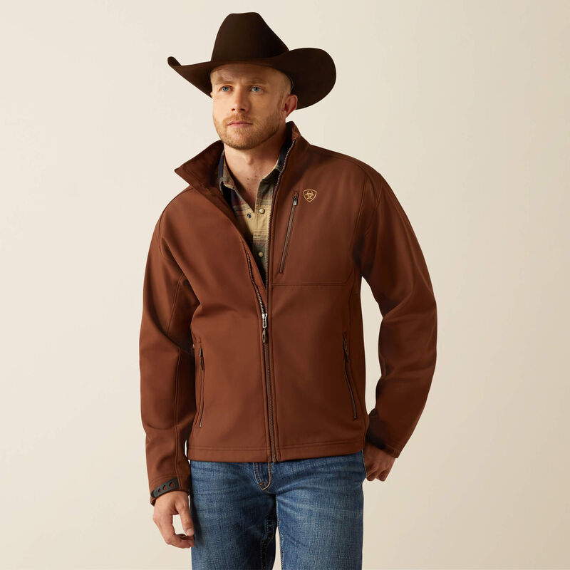 ARIAT JACKET MEN 10058156 Logo 2.0 Softshell Jacket BROWN