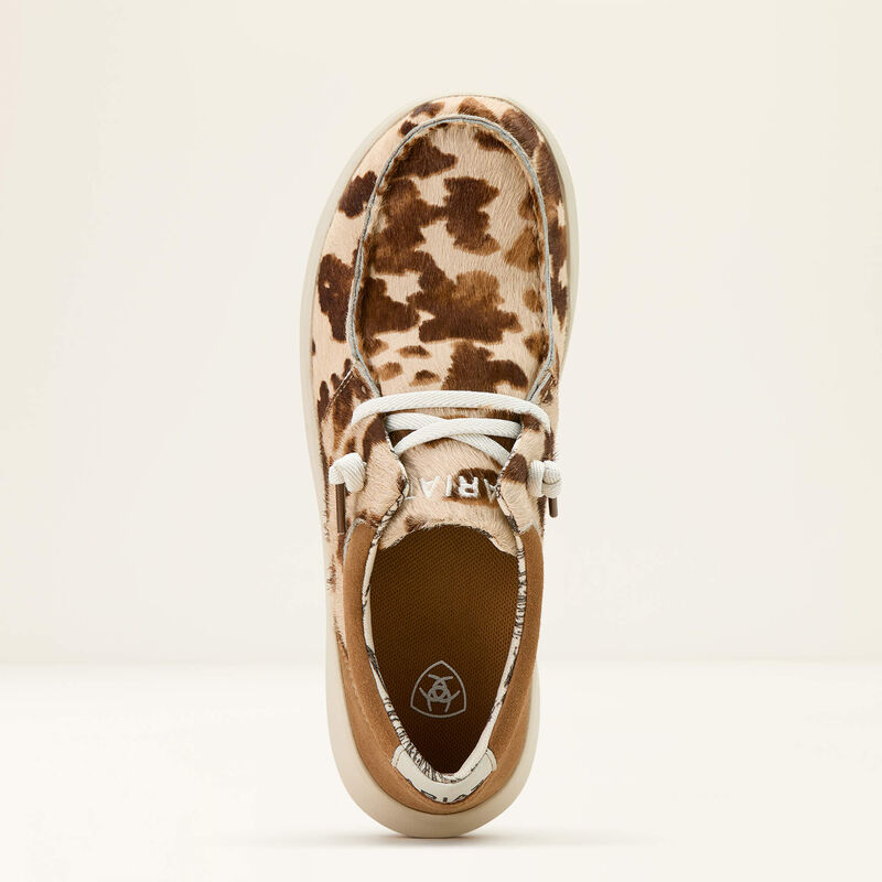 10061345 Hilo Shoe Women TAN AND WHITE BRINDLE HAIR ON|DARK TAN S