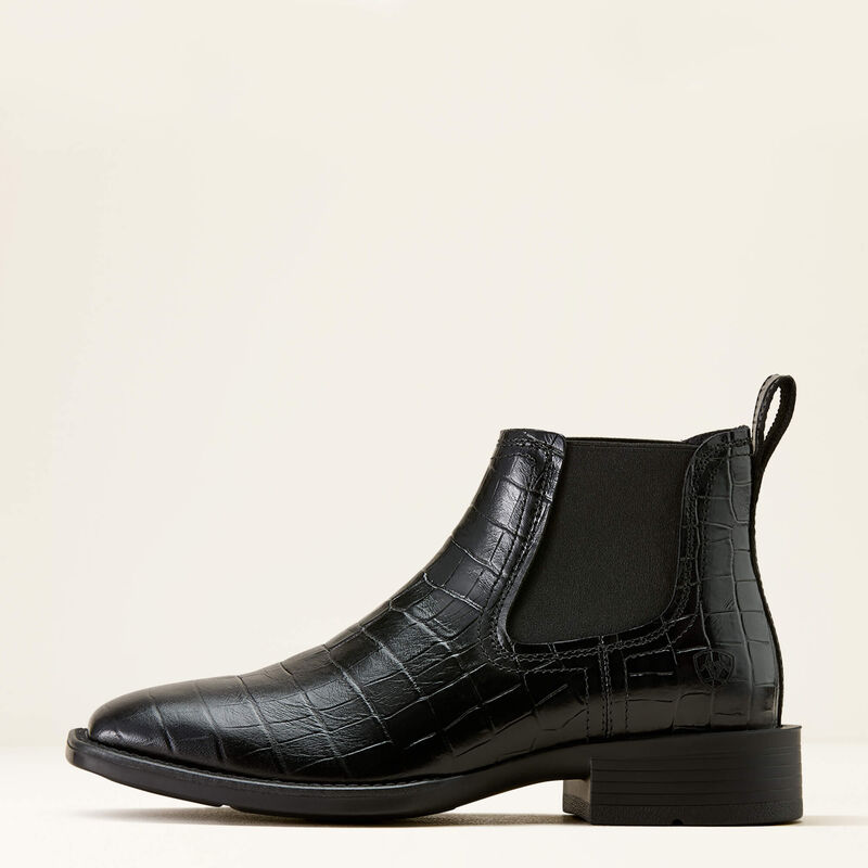 Ariat Men Booker Chelsea Wide Square Toe Black Western Boot EE 10074163