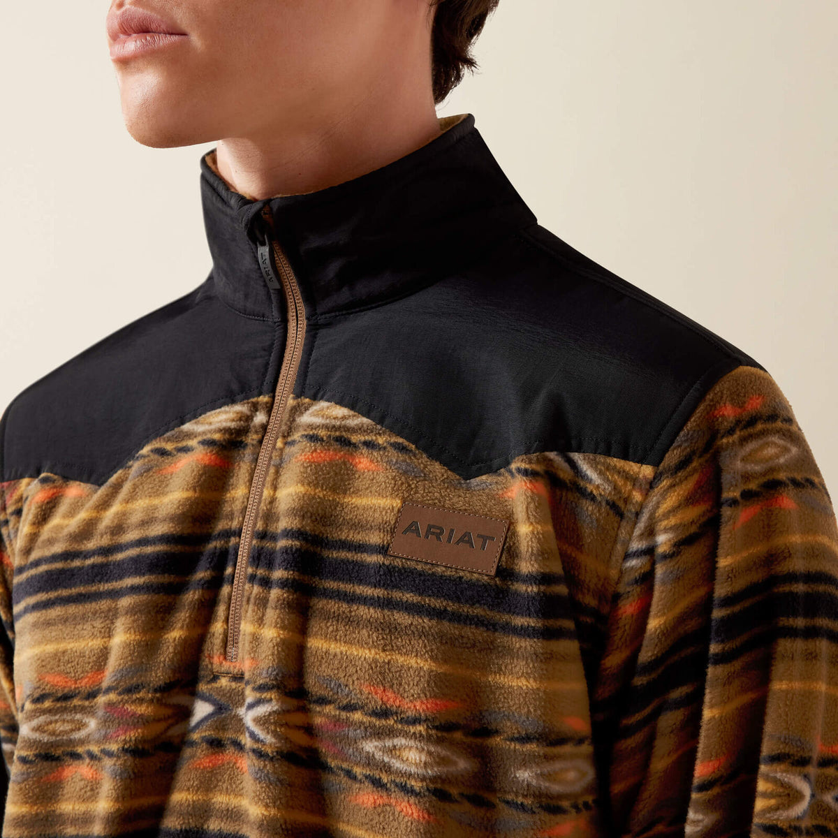 Sudadera Ariat Basis Fleece Pullover Hombre Sarape Kangaroo Southwest - 10079375