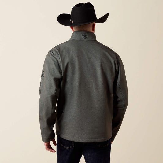 Ariat Logo Softshell Jacket 10079579 Beluga, back view