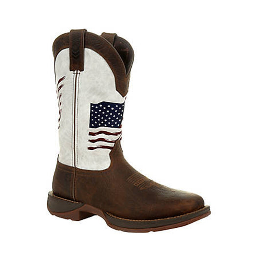 Rebel™ by Durango® Distressed Flag Embroidery Western Boot DDB0312