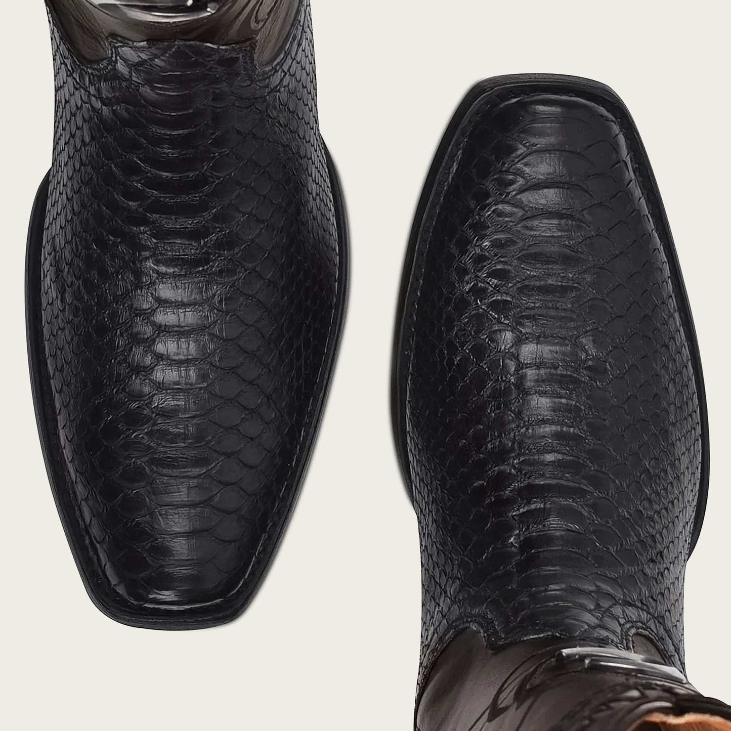 CUADRA CU607 MN PLUNGE BLACK PYTHON LASSER EMBROIDERY NARROW MODEL EE BOOT