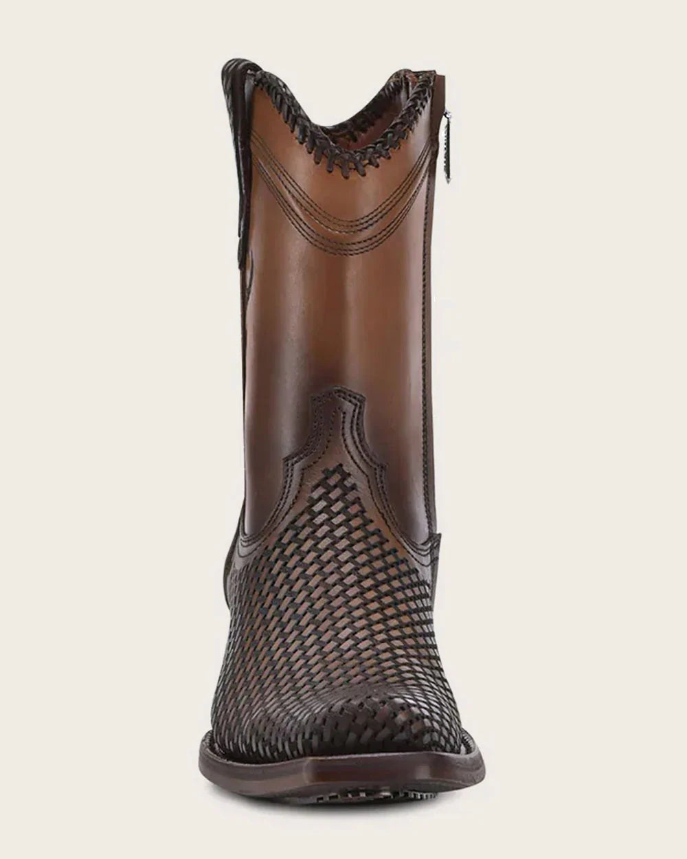 CUADRA 1J2YRS MN DENVER BROWN LASER & WOVEN NARROW SQUARE TOE