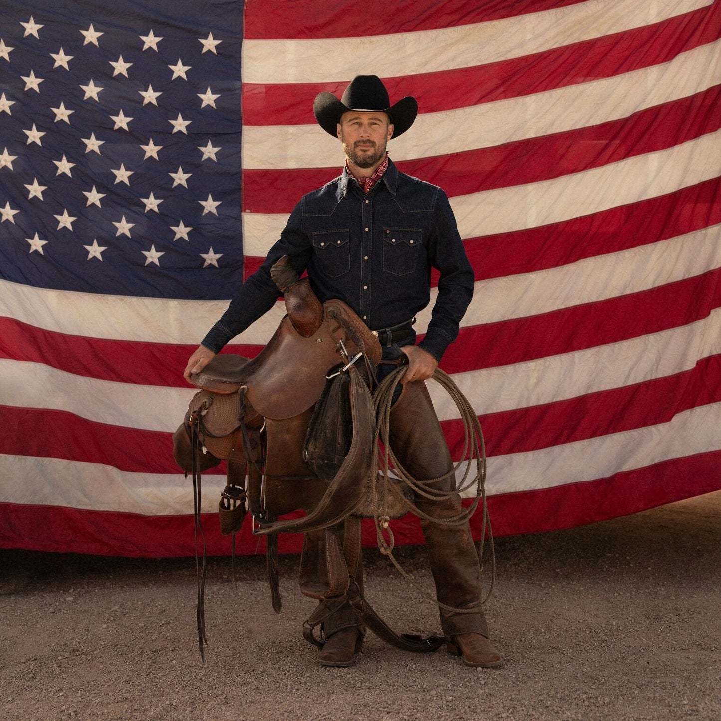 Stetson Skyline 6X USA 250 Edition in black, worn view