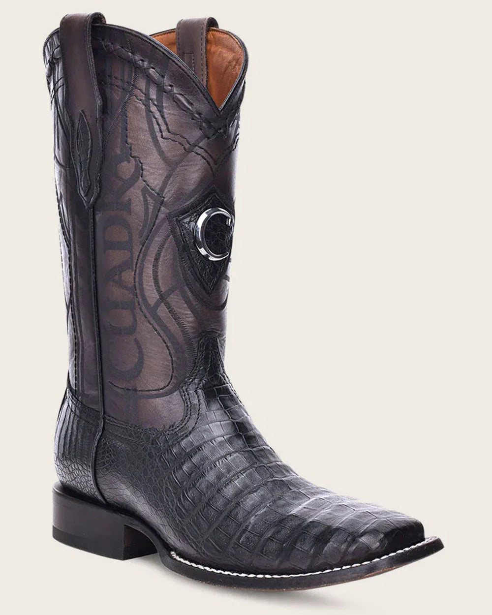 CUADRA CU745 MN ATLANTIC BLACK SAND CAIMAN LASER & EMBROIDERY SQU