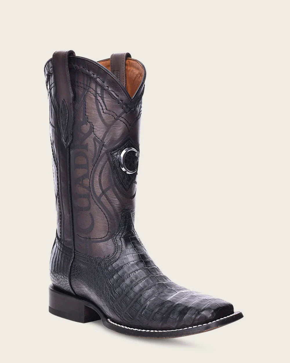 CUADRA CU745 MN ATLANTIC BLACK SAND CAIMAN LASER & EMBROIDERY SQU