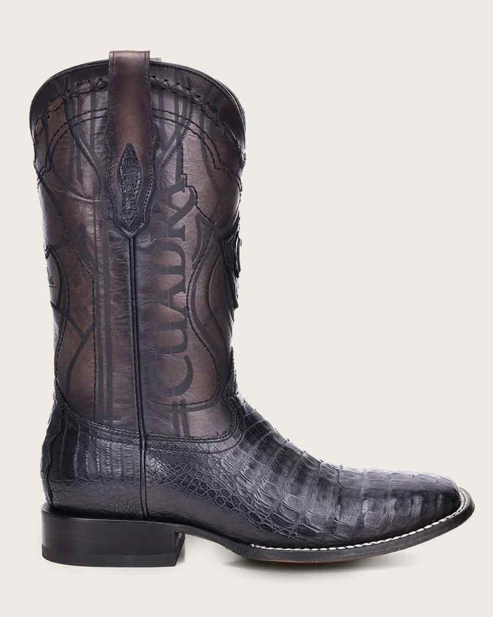 CUADRA CU745 MN ATLANTIC BLACK SAND CAIMAN LASER & EMBROIDERY SQU