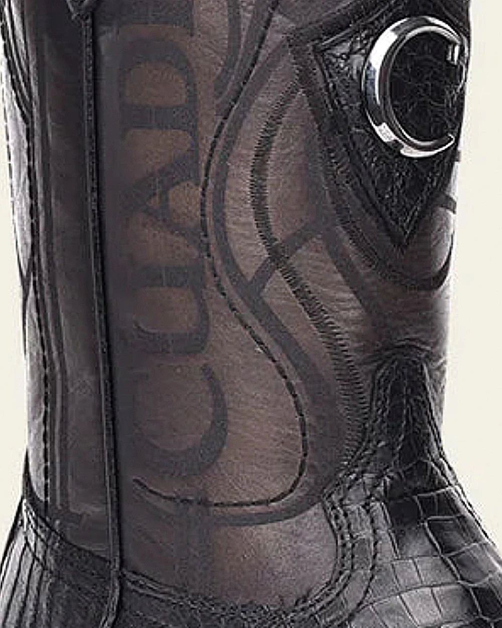 CUADRA CU745 MN ATLANTIC BLACK SAND CAIMAN LASER & EMBROIDERY SQU