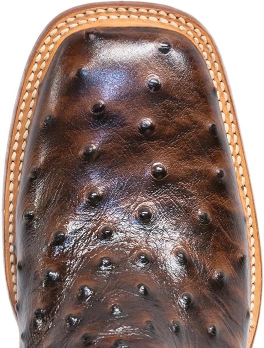 Cowboy Boots Ostrich Print Brown/Brown Top - RSP203111