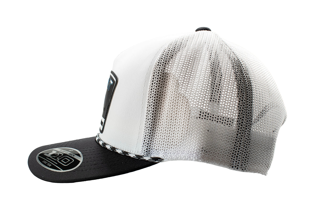 Ariat Men's White Filigree Rubber Patch Flexfit 110 Snapback Cap A300090405