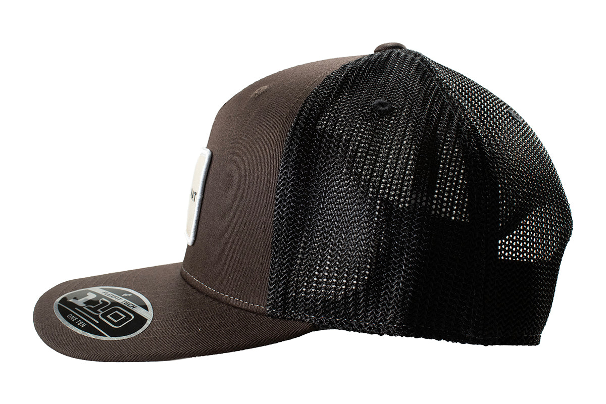 Ariat Men's Brown American Flag Patch Flexfit 110 Snapback Cap A300090702