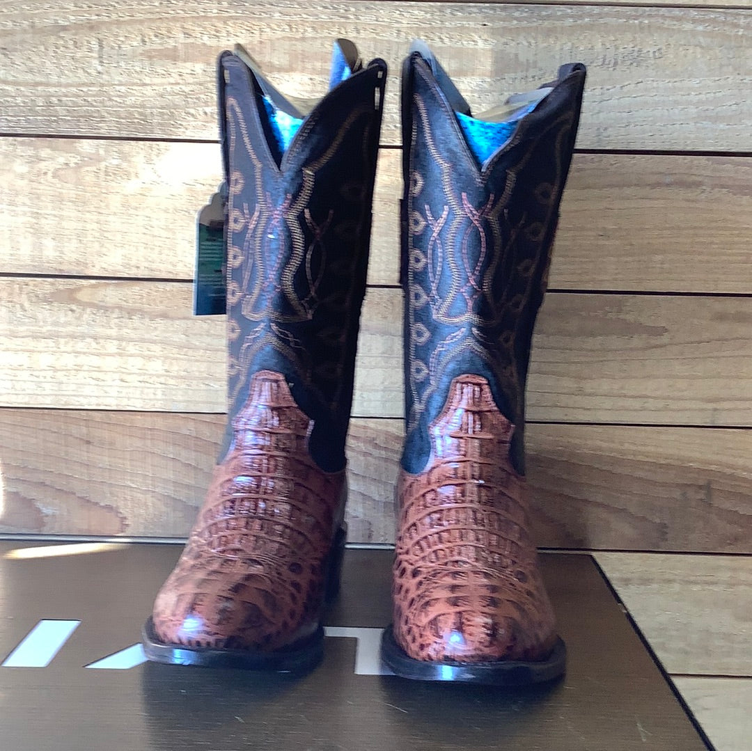 REPARO PRINT CAIMAN HORNBACK BROWN SUAVEL TOP - RPE201216