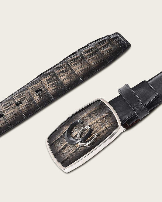 Cuadra Men's Black ultra exotic western style Belt