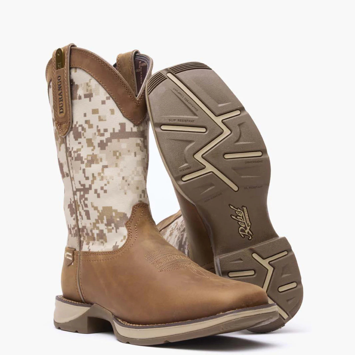 Rebel™ by Durango® Desert Camo Pull-on Western Boot - DDB0166