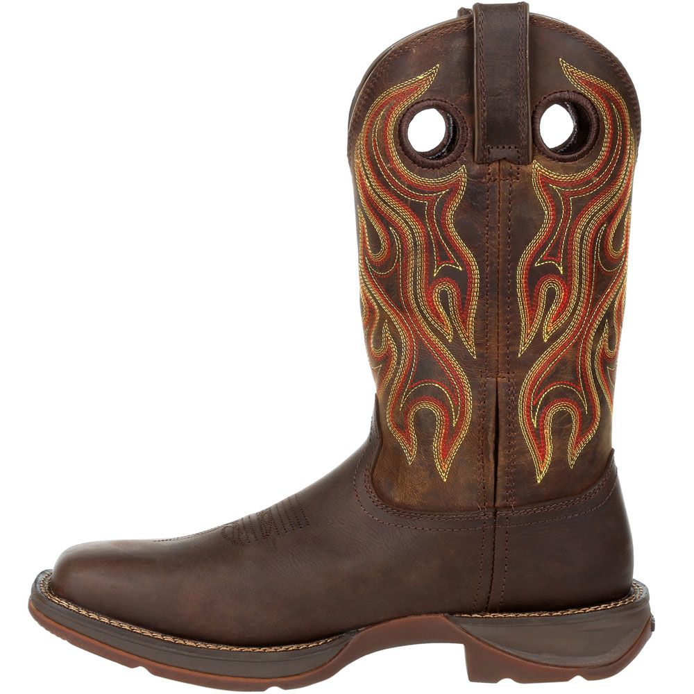 Durango Rebel Dark Chestnut Brown Wide Sq Toe Boot DDB0317