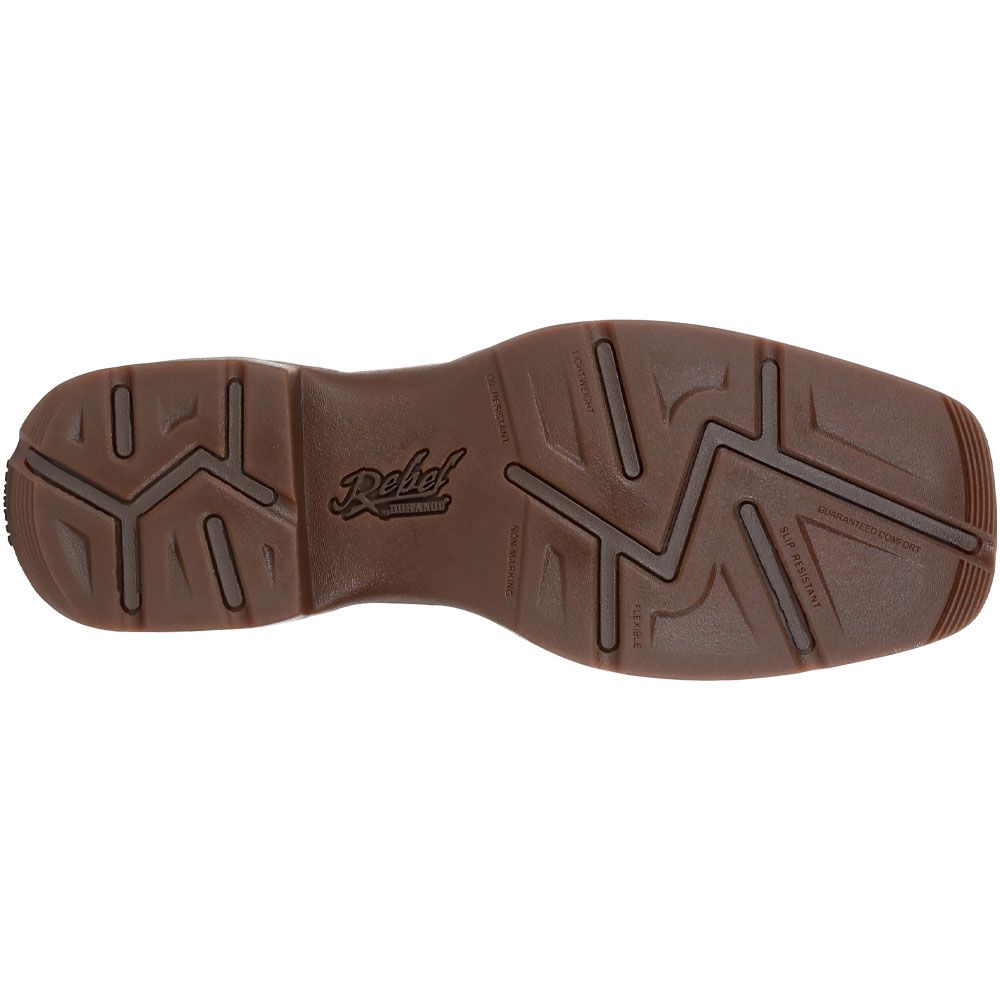 Durango Rebel Dark Chestnut Brown Wide Sq Toe Boot DDB0317