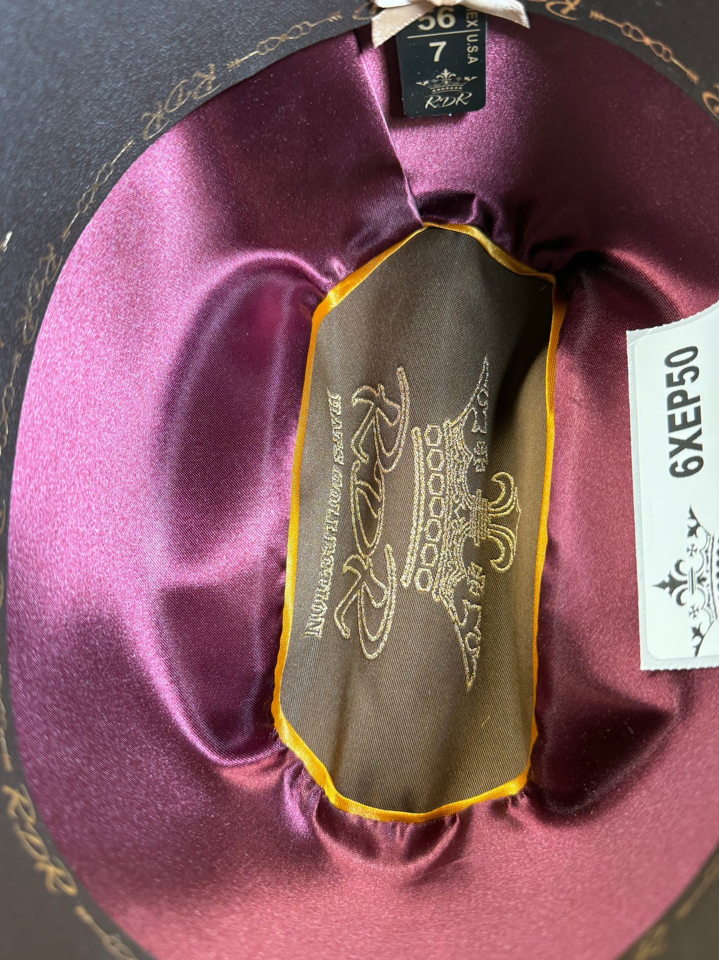 RDR Cowboy Hat Sinaloa Patron 10X Silver Belly