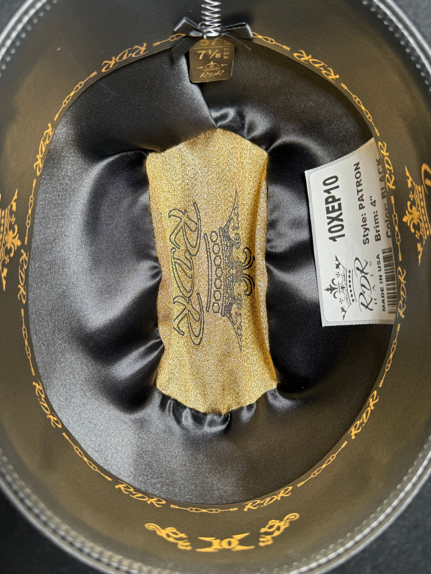 RDR Cowboy Hat Sinaloa Patron 10X Black