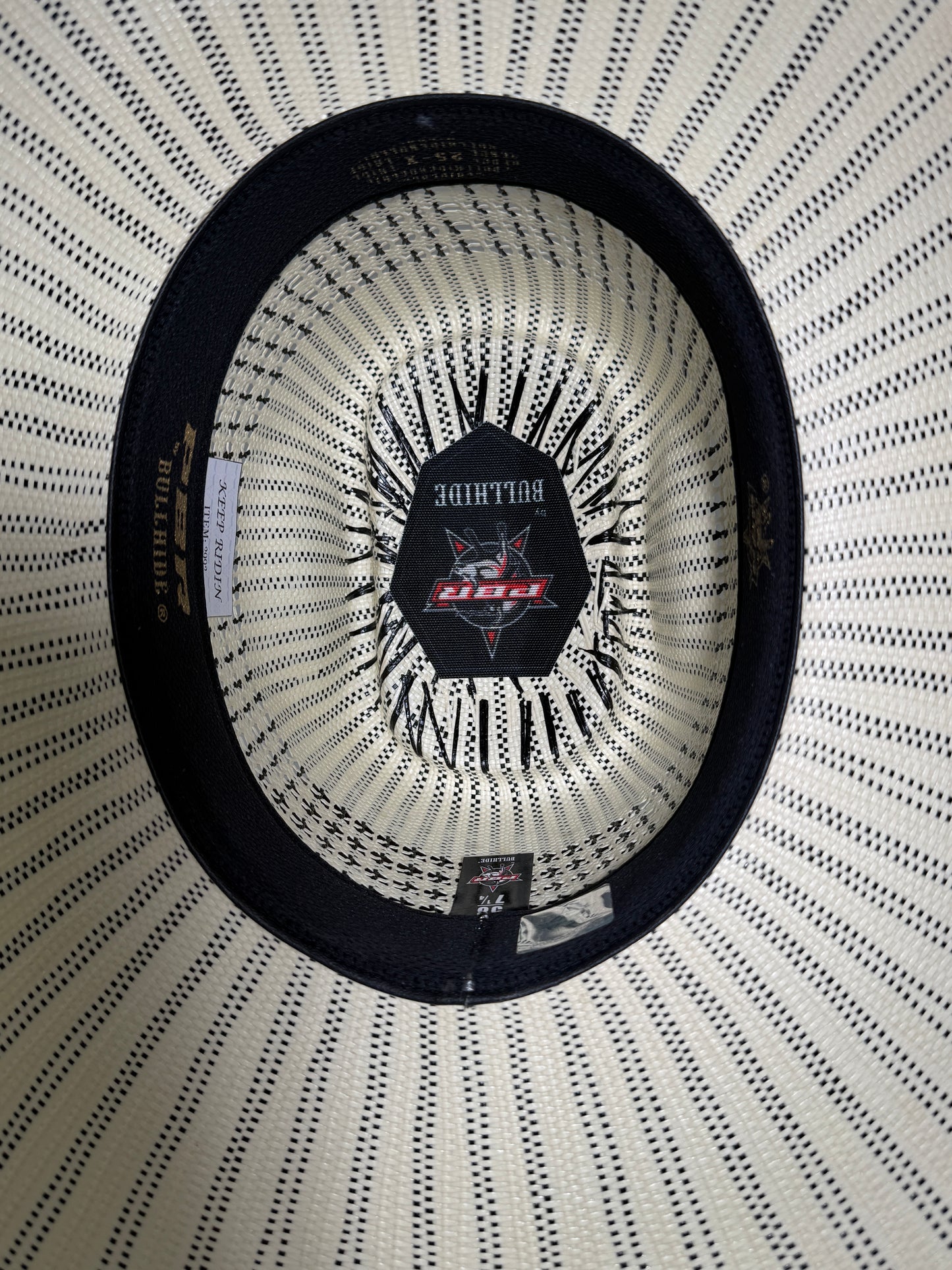 Sombrero Vaquero Bullhide PBR Keep Ridin 25X de Palma Natural 2992