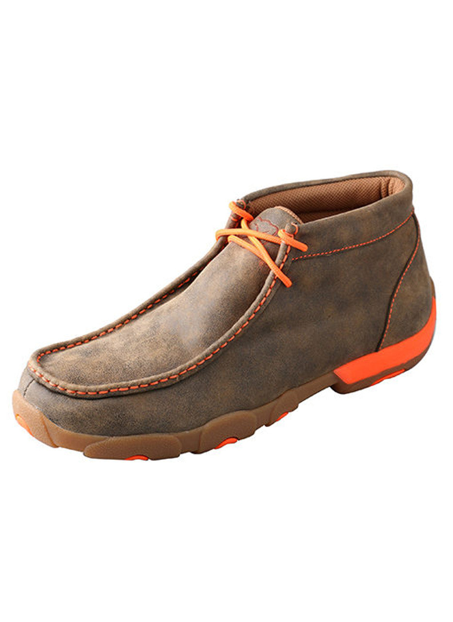 Twisted X Men's Orange Chukka Driving Moc MDM0019