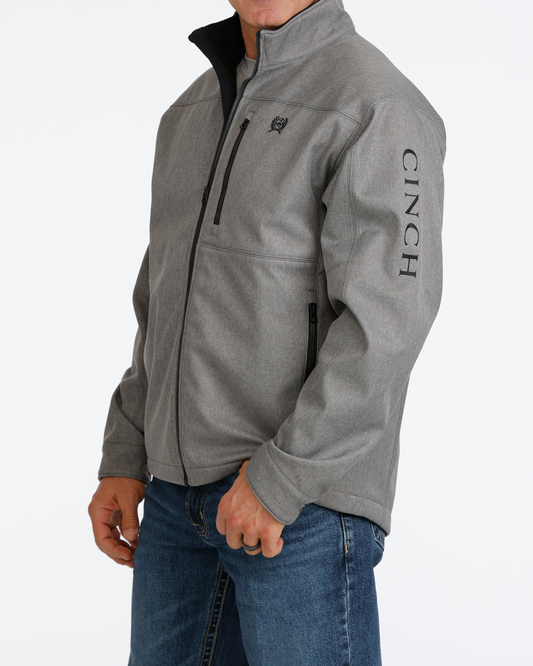 Cinch Men's Concealed Carry Bonded Jacket MWJ1537008 in Gray, side view
