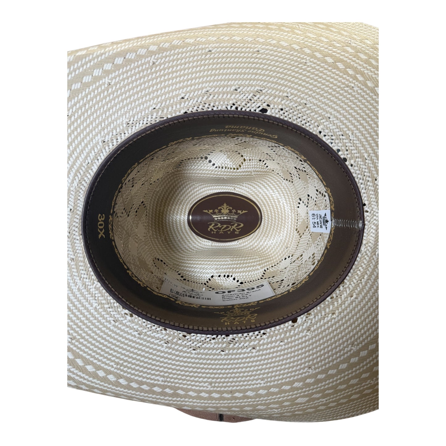 RDR Rodeo 30X Straw Cowboy Hat OF395 C28