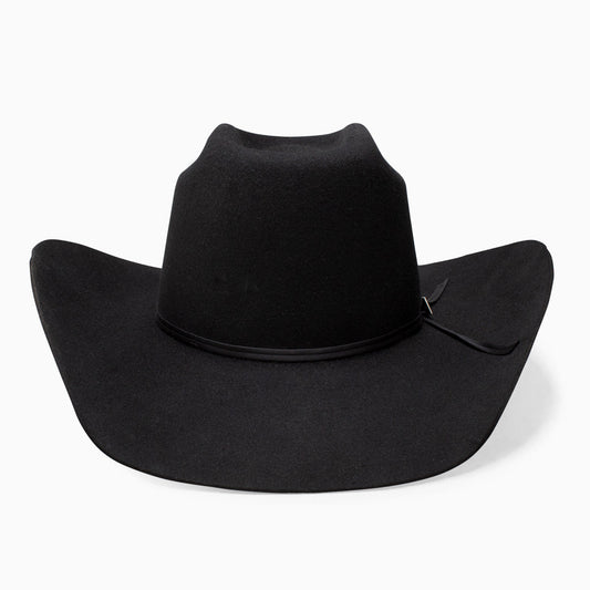 Resistol 9th Round black cowboy hat brick crown