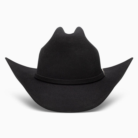Resistol Tucker black cowboy hat cattleman crown