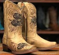 Tanner Mark TMG205062 McAllen girls western boot in burnished sand with rose inlay