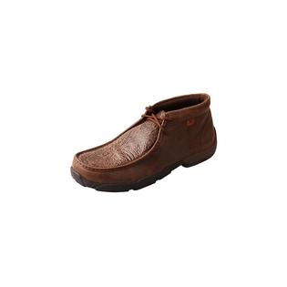 Twisted X Casual Shoes Mens Leather Driving Mocs Lace Up Brown - MDM0059