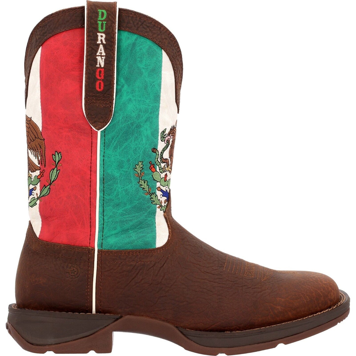 Rebel by Durango® Steel Toe Mexico Flag Western Boot DDB0431