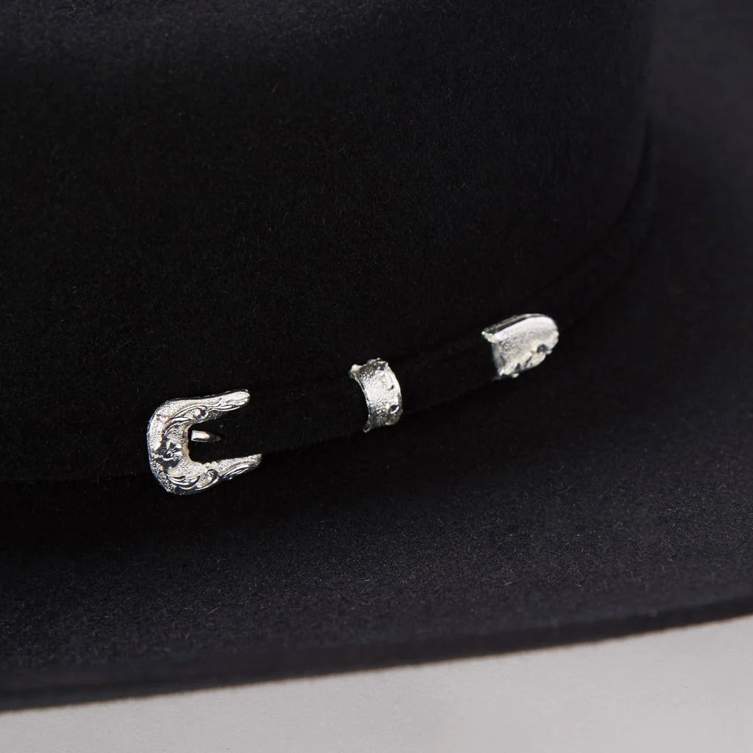 STETSON Lariat 5X Black Felt Cowboy Hat