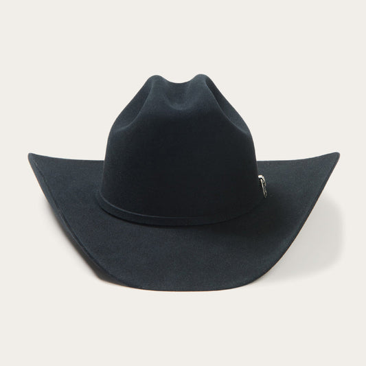 Stetson Skyline 6X black fur felt cowboy hat, front view