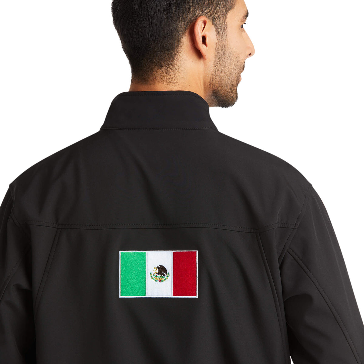 Western jackets and vests at Teres Western Wear in Dallas, TX — Ariat 10031424 New Team softshell Mexico jacket in black
