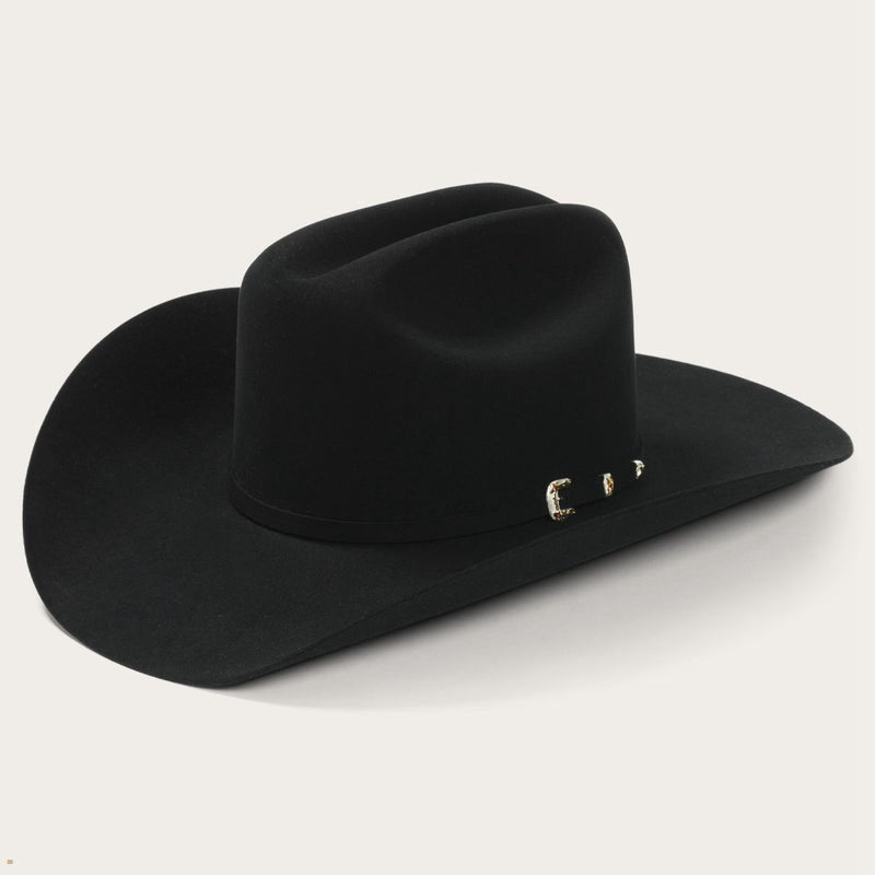 Cowboy hats at Teres Western Wear in Dallas, TX — Stetson El Patron 30X black felt hat