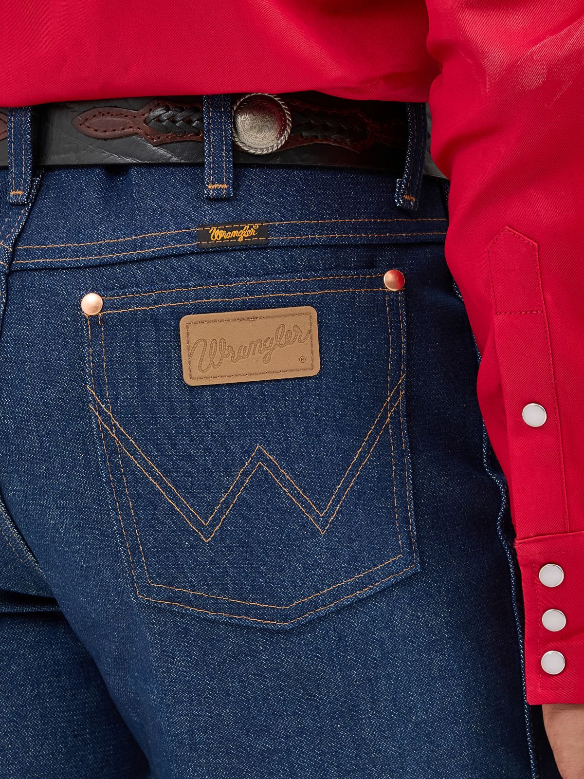Wrangler 936DEN rigid indigo — detail