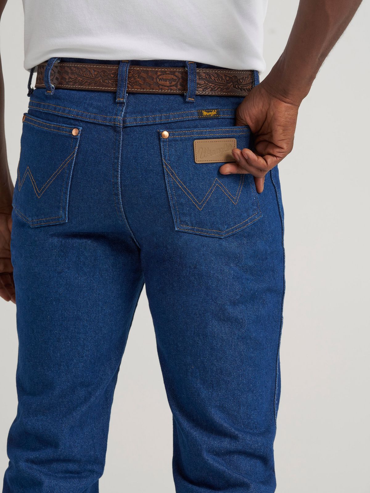 Wrangler 936PWD prewashed indigo — detail