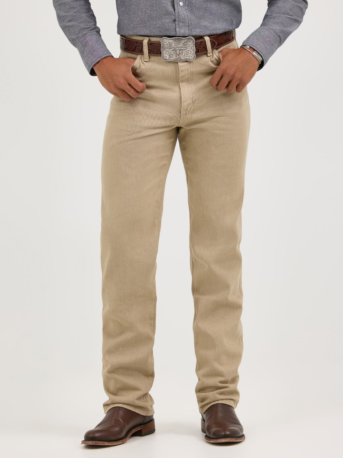 Wrangler 936TAN prewashed tan — side view