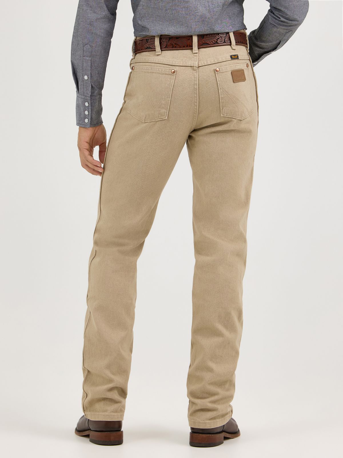 Wrangler 936TAN prewashed tan — detail