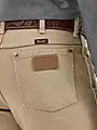 Prewashed Tan Wrangler Cowboy Cut Slim Fit Jean 936TAN