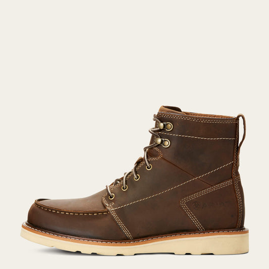 Ariat 10027397 Recon Lace boot, outer side view showing the 6 inch shaft and double speed hooks