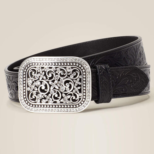 ARIAT Ladies Floral Emboss Buckle Belt 10036067