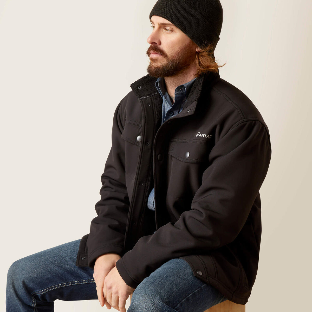 Ariat Vernon Sherpa 2.0 Jacket 10046456 Black, sherpa lining detail
